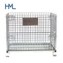 Heavy Duty Front Door Collapsible Wire Mesh Container for Storage